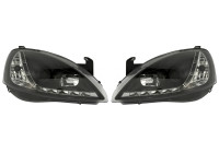 Set phares DRL-Look adapté pour Opel Corsa C 2000-2004 - Noir
