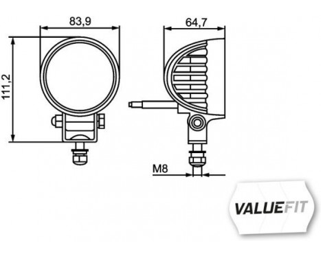 Projecteur de travail *** HELLA VALUEFIT ***, Image 3