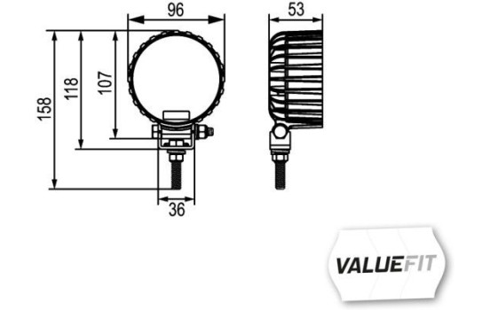 Projecteur de travail *** HELLA VALUEFIT ***, Image 2