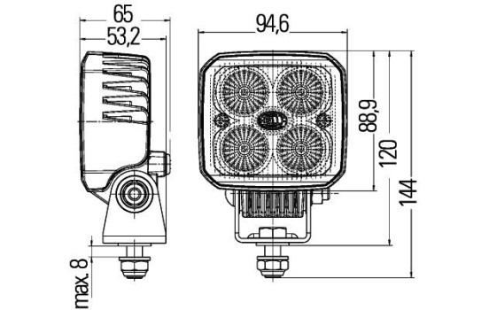 Projecteur de travail, Image 3