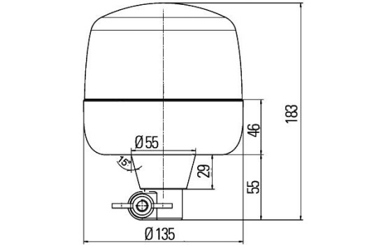 Zwaail RotaLED 12/24V orange flexible, Image 2