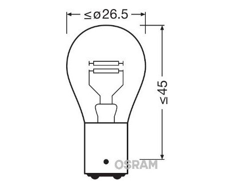 Osram Original 24V P21/5W BAY15d, Image 3