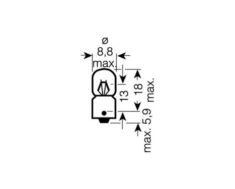 Osram Original 24V 2W BA9s, Image 2