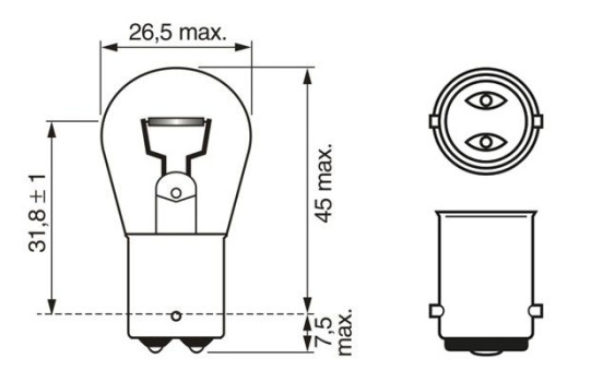 Phare Bosch Trucklight P21W, 24V21W, Image 7
