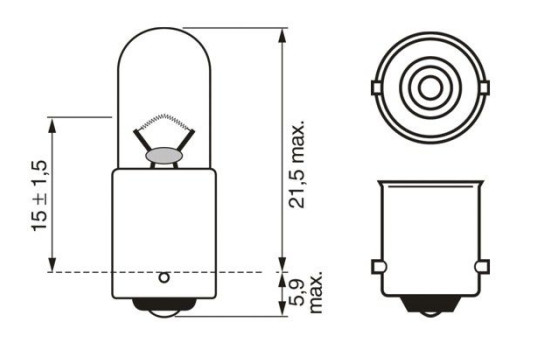 Phare Bosch Trucklight T4W, 24V4W, Image 8