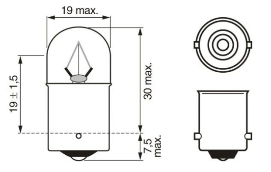 Phare de camion Bosch R10W, 24V 10W, Image 7