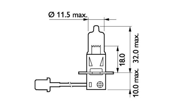 Philips MasterDuty BlueVision H3 24 V 70 W 13336MDBVS2, Image 3