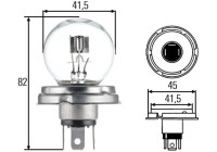 Hella Standard R2, 6V45/40W