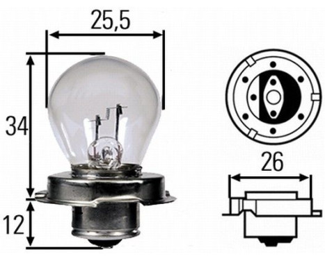 Hella Standard S3, 6V15W