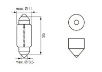 Bosch Longlife C5W, 12V5W (36 mm)