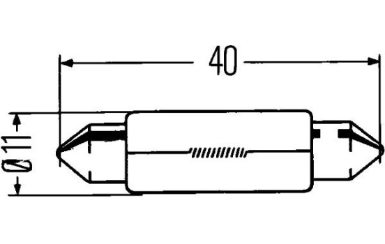 Hella Standard C10W, 12V10W, Image 4