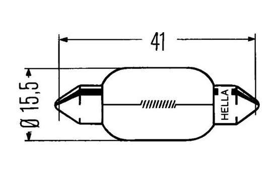 Hella Standard T11x41, 12V5W, Image 3