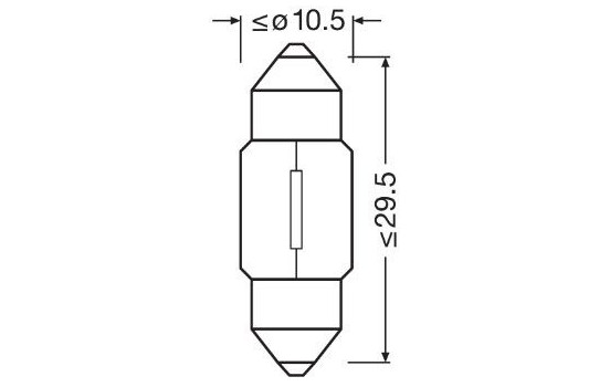 Osram Original C10W, 12V10W (2 pièces), Image 3