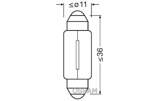 Osram Original C10W, 12V10W (36mm), Image 2