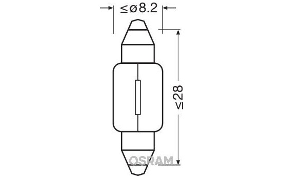 Osram Original C3W, 12V3W (28 mm), Image 3