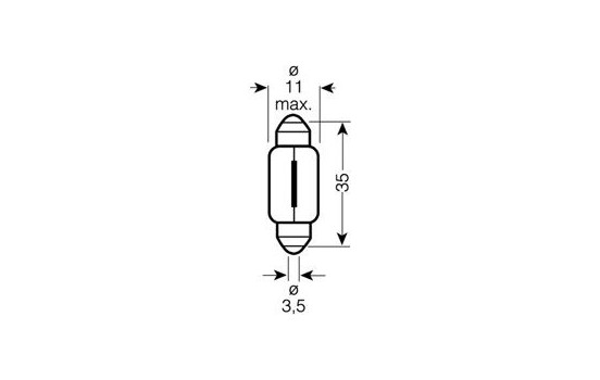 Osram Ultra Life C5W, 12V5W (35mm), Image 3