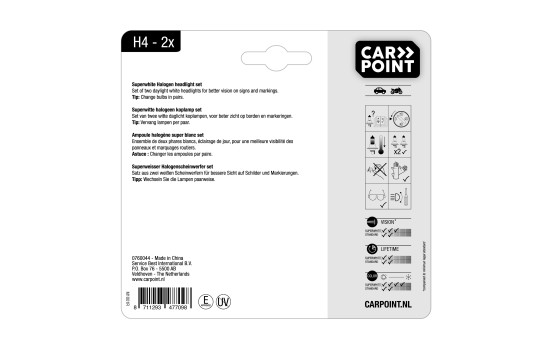 Ampoule Carpoint Superwhite H4, 12V60/55W (2 pièces), Image 4