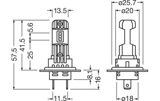 Ampoule, projecteur H7 LEDriving® HL EASY, Image 2