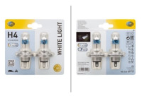 Ampoules Hella White Light H4, 12V60/55W (2 pièces)