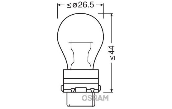 Ampoules Osram Original 12V PY27/7W (10 pièces), Image 3