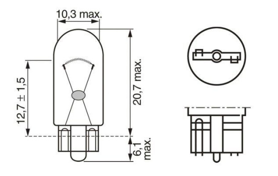 Bosch 12V W5W W2.1X9.5D - 10 pièces, Image 6