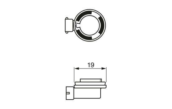 Bosch Pure Light H16, 12V19W, Image 6