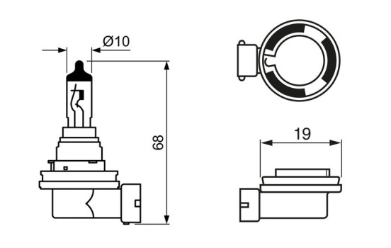 Bosch Pure Light H16, 12V19W, Image 7