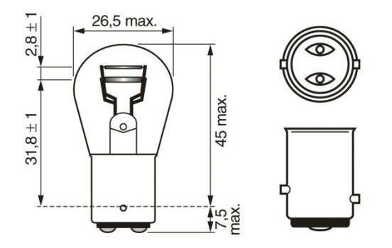 Bosch Pure Light P21/5W, 12V21/5W (2 pièces), Image 7