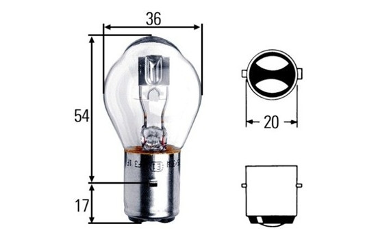 Hella Standard S1, 12V25/25W, Image 2