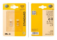 Hella Standard W3W, 12V3W (2 pièces)