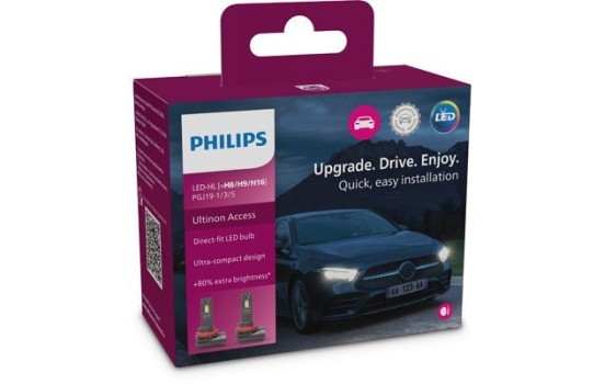 Kit d'ampoules LED Philips Ultinon Access H8 H11 H9 H16 11366U2500CX