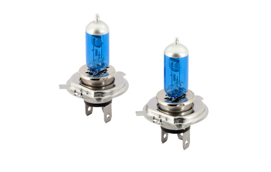Lampes halogènes SuperWhite Blue H4 60-55W / 12V / 4000K, lot de 2 pièces (E13), Image 2