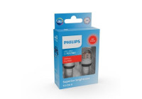 Lampes LED Philips P21/5W Ultinon PRO7000 - Rouge - BAY15D - 12/24V