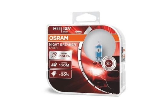 Osram Night Breaker H11, 12V55W (2 pièces)