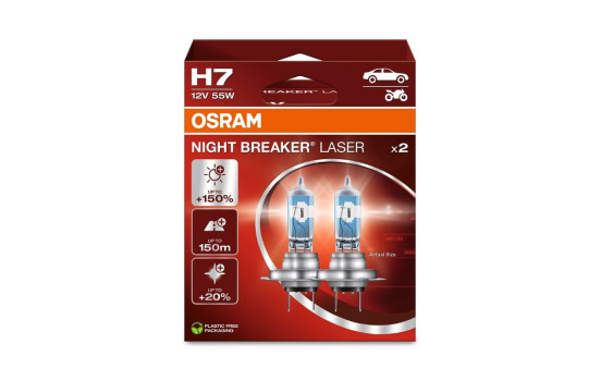 Osram Night Breaker H7, 12V55W (2 pièces)