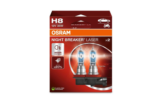 Osram Night Breaker H8, 12V55W (2 pièces)