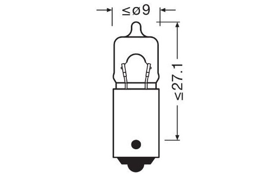 Osram Original 12V halogène 5W BA9s, Image 3