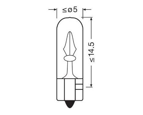 Osram Original 12V W1W T5, Image 4