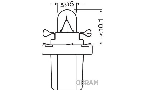 Osram Original BX8.5d, 12V 1,2W, Image 3