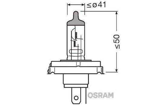 Osram Original R2, 12V45/40W, Image 3