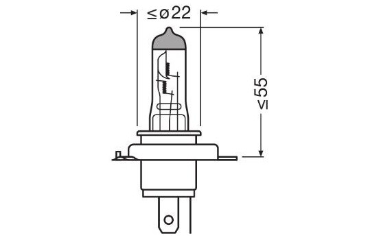 Osram Super H4, 12V 60/55W, Image 3