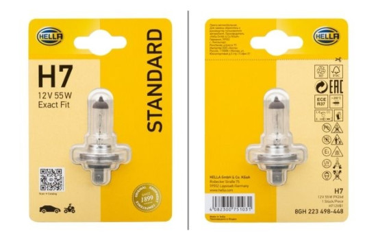 Phare Hella Standard H7, 12V 55W