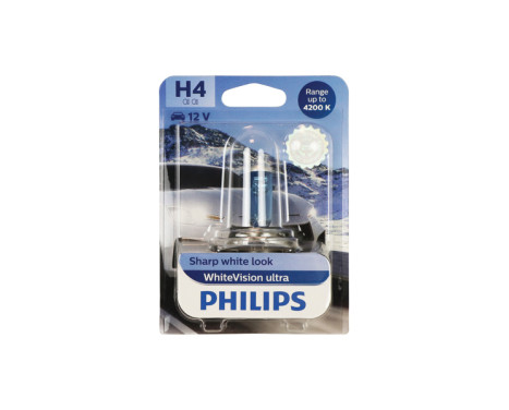 Philips 12342WVUB1 H4 BlancVis.Ultr