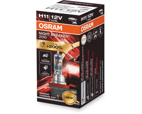Lampe halogène Osram Night Breaker 200 - H11 - 12V/60-55W - par pièce, Image 2