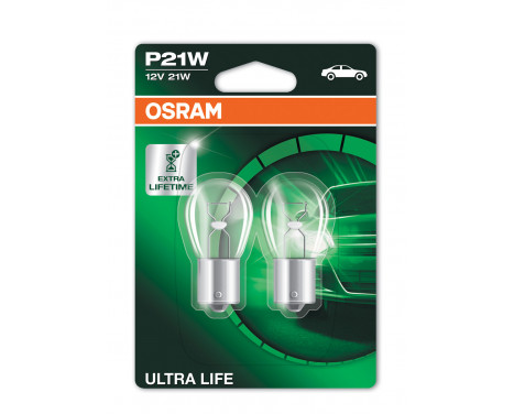 Osram Ultra Life 12V P21W BA15s 2 pièces