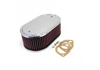 K & N filter förgasare SDO 229x140mm oval 83mm Höjd (56-1360)
