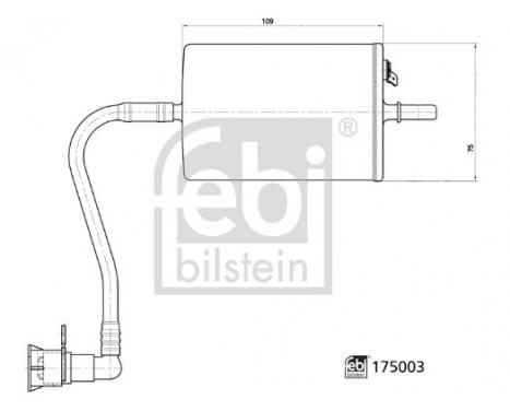 Bränslefilter 175003 FEBI, bild 3