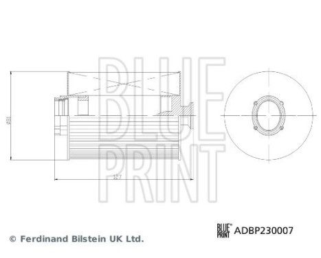 bränslefilter ADBP230007 Blue Print