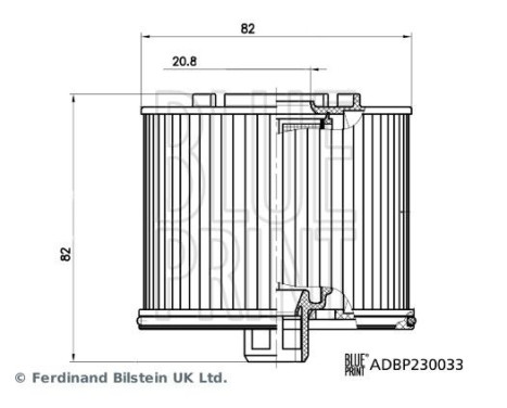 bränslefilter ADBP230033 Blue Print, bild 3