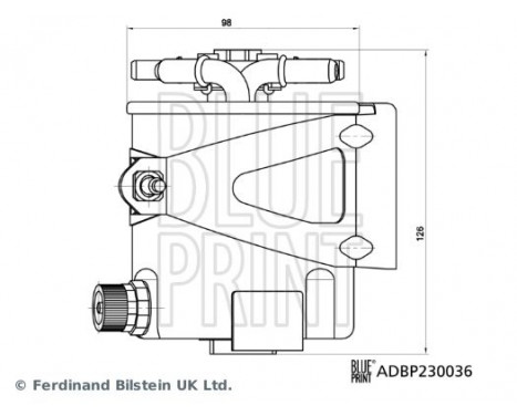 Bränslefilter ADBP230036 Blue Print